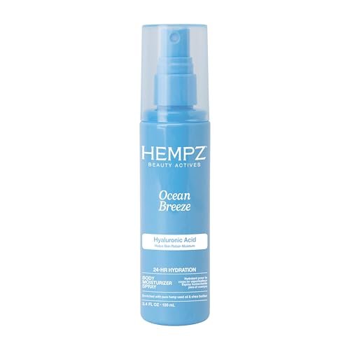 hempz ocean breeze body moisturizer spray, hydrating lightweig...
