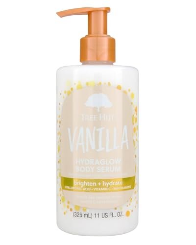 tree hut vanilla hydraglow body serum, brighten & hydrate, wit...