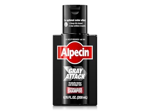 alpecin gray attack caffeine & color shampoo for men 6.76 fl o...