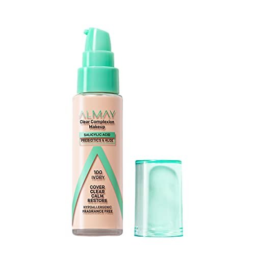 almay clear complexion acne foundation makeup with salicylic a...
