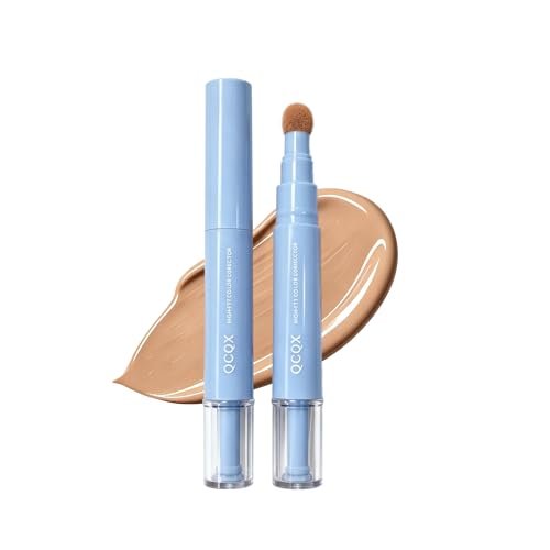 qcqx dual effect concealer pen & foundation eye concealer 24...