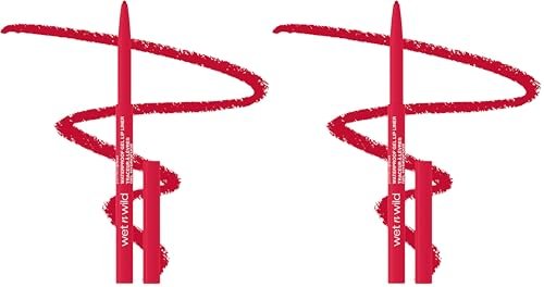 wet n wild lip liner, red the scene, matte | retractable | gel...