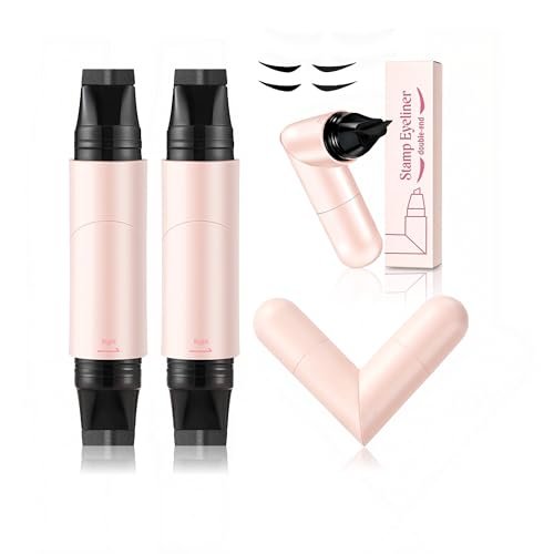 nberuionre 2 pcs dual ended eyeliner stamp, easy to apply cat...