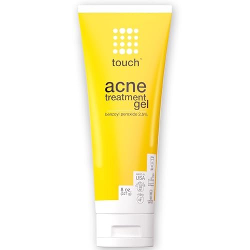 touch benzoyl peroxide 2.5% gel cream for acne pimples and c...