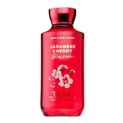 bath & body works japanese cherry blossom body wash, nourishin...