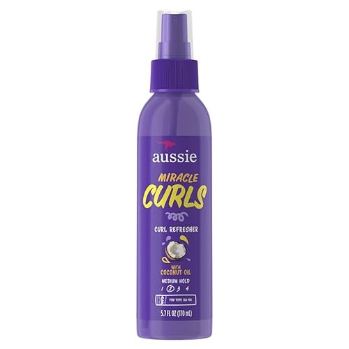 aussie miracle curls refresher spray gel w/coconut & jojoba
