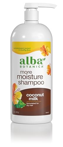 alba botanica more moisture shampoo, coconut milk, 32 oz