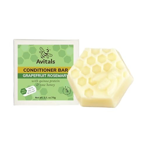 avital's apiaries grapefruit & rosemary conditioner bar with q...