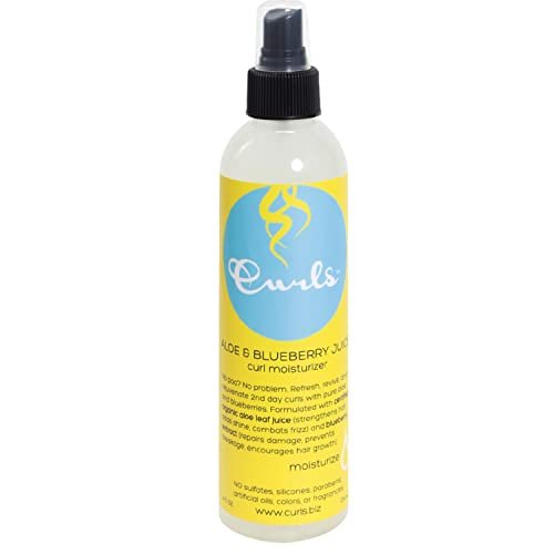 curls aloe & blueberry juice curl moisturizer curl refresher s...