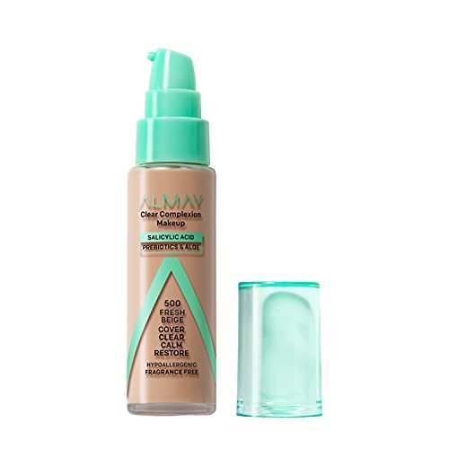 almay clear complexion acne foundation makeup with salicylic a...