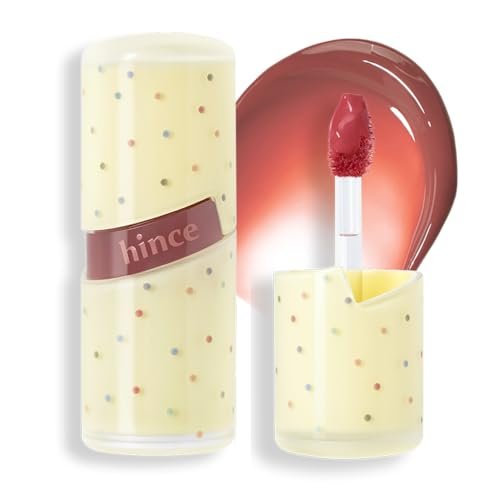 hince raw glow lip tint stain glazed, glossy dewy lip gloss,...
