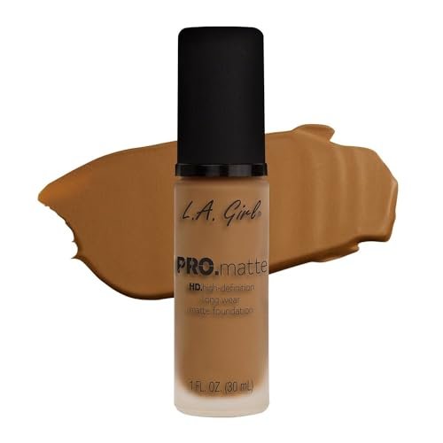 l.a. girl pro.matte foundation, caramel