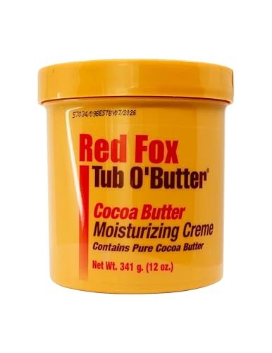red fox tub o' butter cocoa, moisturizing creme 12 oz