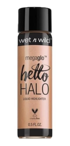 wet n wild megaglo hello halo liquid highlighter makeup, shimm...