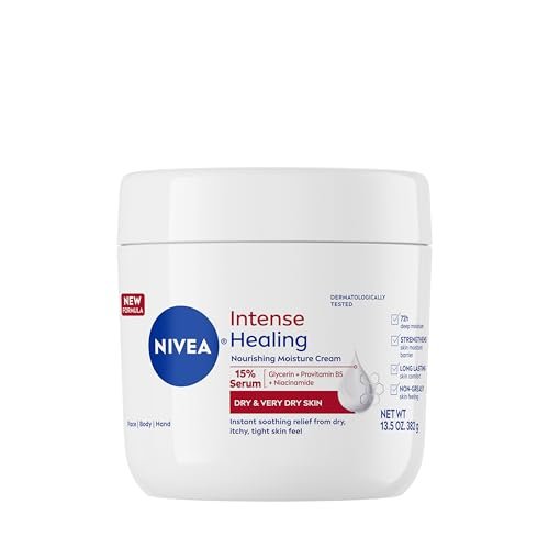 nivea intense healing body cream for dry skin with glycerin, p...