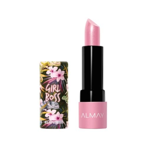 almay lip vibes lipstick with vitamin e oil & shea butter, mat...
