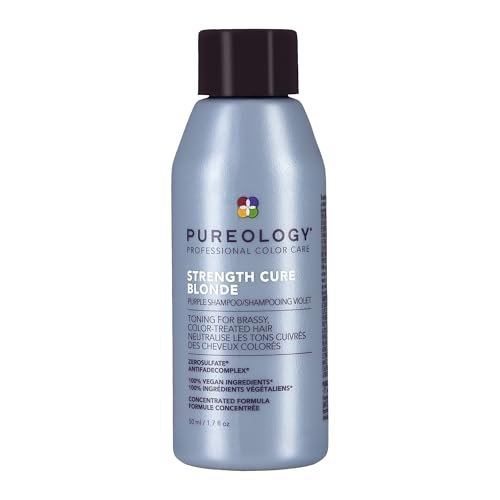 pureology strength cure blonde purple shampoo for blonde & lig...