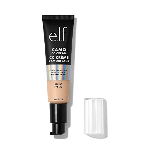 e.l.f. camo cc cream, spf 30 color correcting medium to full c...