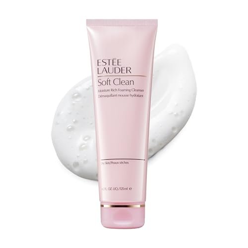 estée lauder soft clean moisture rich foaming face wash cleans...
