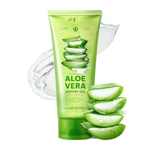nature republic mild & moisture aloe vera watery gel | quick h...