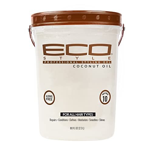 eco style coconut oil styling gel adds luster and moisturize...