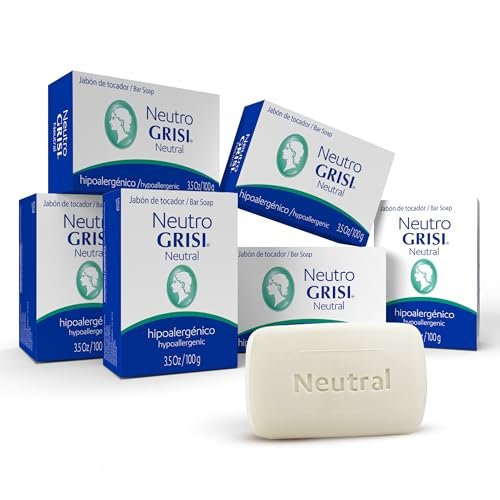 grisi neutral hypoallergenic bar soap – fragrance free & dye f...