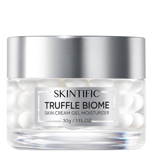 truffle biome skin cream gel moisturizer, gel & bubble layers...