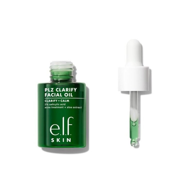 e.l.f. skin plz clarify facial oil, face oil for treating & pr...