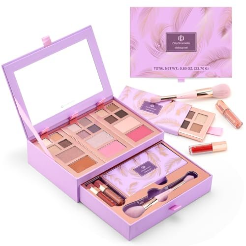 color nymph small makeup palette set for face | cosmetics gift...