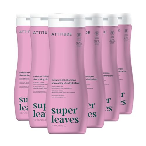 attitude moisture rich hair shampoo, ewg verified, for dry and...