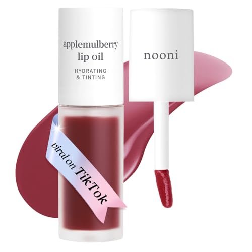 nooni korean lip oil applemulberry | long lasting, moisturiz...
