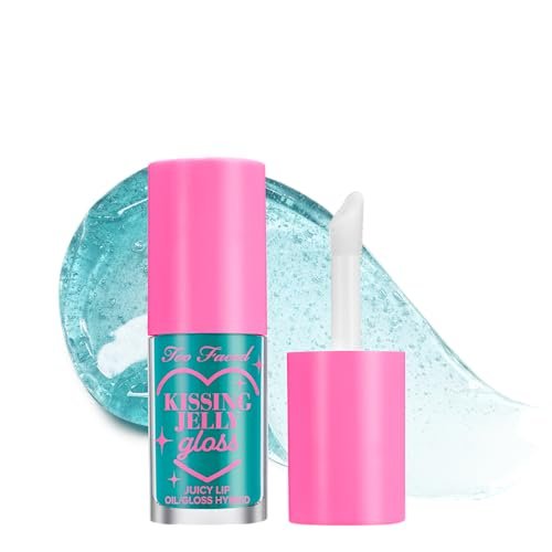 too faced kissing jelly lip oil + gloss | hydrating lip serum...