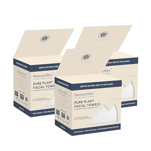premium disposable face towels, 10"x12" xl, 90gsm ultra thick...