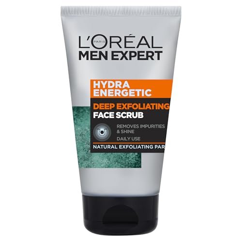 l'oreal paris men expert face scrub, hydra energetic deep exfo...