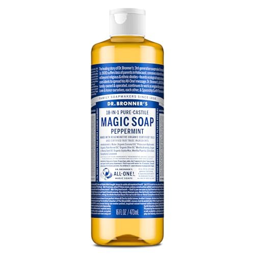 dr. bronner's pure castile liquid soap made with organic o...