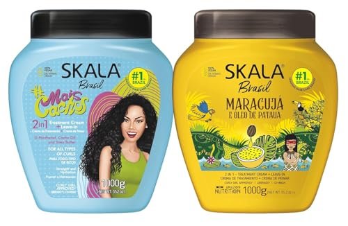 awegoo skala hair type 3abc mais cachos & passion fruit comb...