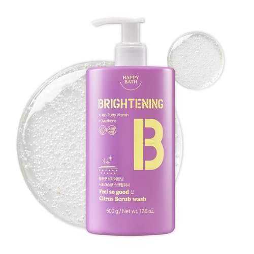 happy bath feel so good citrus body wash with pine scrubs & gl...