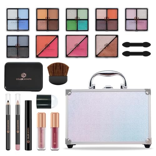 color nymph beginner makeup kits for teens with train case inc...
