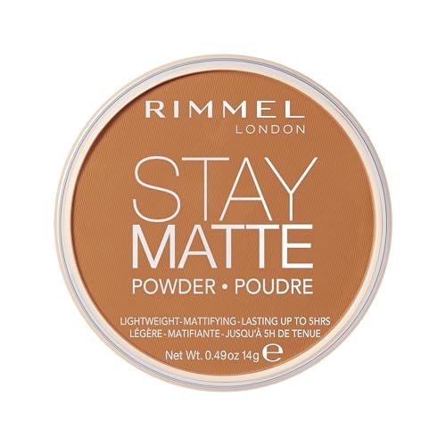 rimmel london stay matte 031 pecan pressed powder, lightwe...