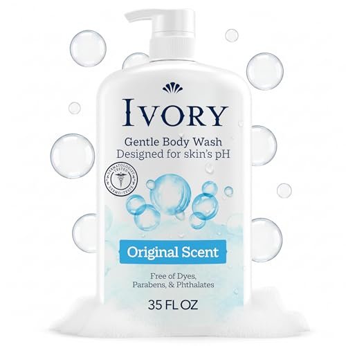 ivory body wash, designed for the whole family, gentle formula...