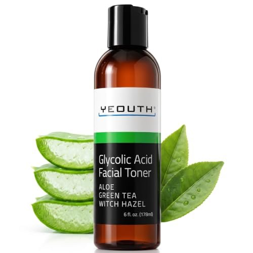 yeouth glycolic acid toner for visibly smoother and refined lo...