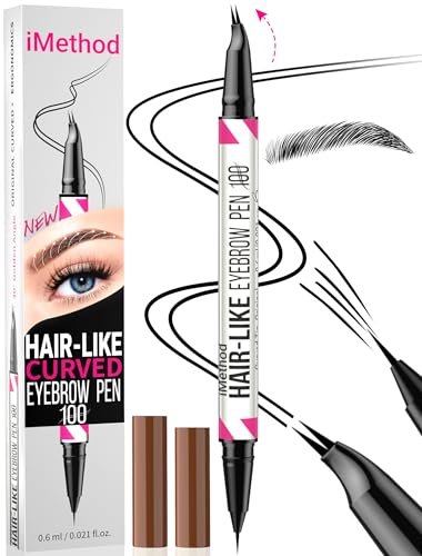 imethod curved eyebrow pen 2 in 1 dual ended eyebrow pencil...