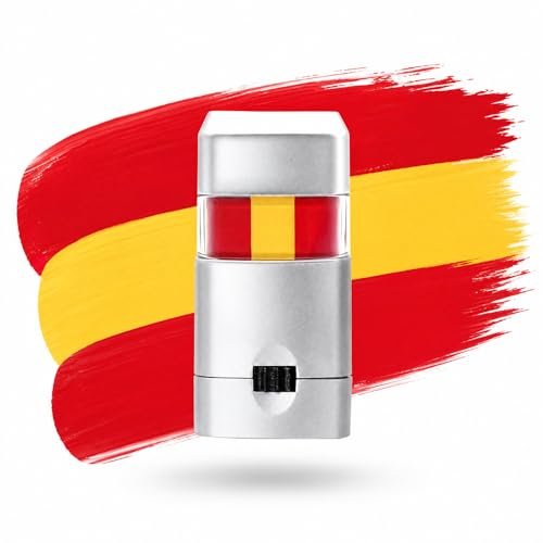 red yellow red football face paint, 3 colors blendable eye & f...