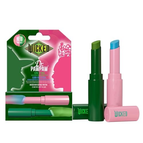 dr. pawpaw wicked lip balm duo elphie, glinda fied natural...