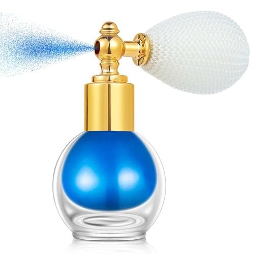 kyda blue body glitter spray, shimmer loose powder spray spark...