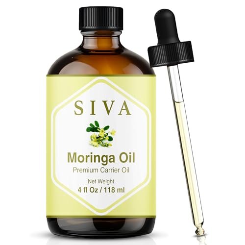 siva moringa carrier oil 4oz premium cold pressed 100% natural...