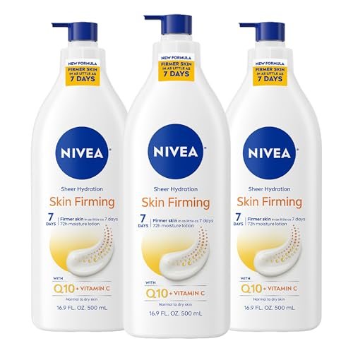 nivea sheer hydration skin firming body lotion with q10 and vi...