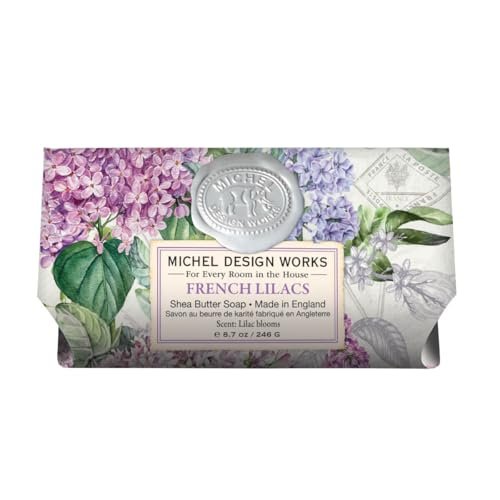 michel design works soap bar, french lilacs large, beautiful d...