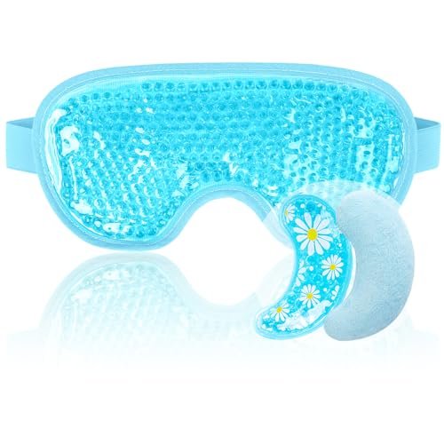newgo cooling eye mask for puffy eyes, cold eye mask eye ice p...