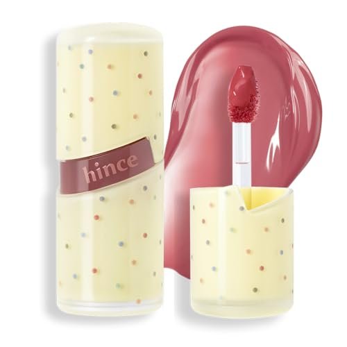 hince raw glow lip tint stain glazed, glossy dewy lip gloss,...